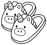 Cozy Unicorn Slippers with Magical Tails 🦄🧦