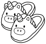 Cozy Unicorn Slippers with Magical Tails 🦄🧦