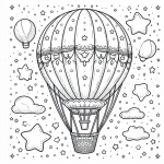 A Hot Air Balloon Near a Bed 🎈🛏️