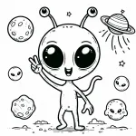 Alien Peace Sign 👽✌️