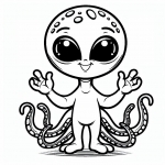 Alien with Tentacles 👽🌀