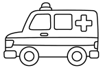 Ambulance with Red Cross and Emergency Light 🚑🚨