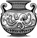 Ancient Greek Minoan Octopus Vase 🏺