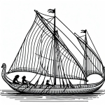 Ancient Egyptian Sailboat ⛵🏞️