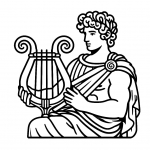 Greek God Apollo Holding Lyre 🎶👼