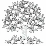 Apple 🍎 Tree in Summer with Apples 🌳🍎🌞