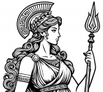 Athena Greek Goddess 🎨🏛️