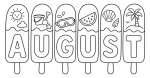August Summer Popsicles Fun ☀️🍉🏝️