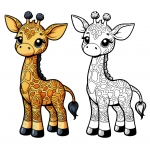 Baby Giraffe 🦒🌟😊