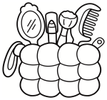 Beauty Accessories Bag with Makeup and Hair Tools 💄💇‍♀️
