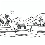 Boat on River Nile in Ancient Egypt ⛵🏞️