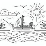 Boat on Nile River in Ancient Egypt ⛵🏞️