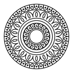 Bold & Easy Mandala with Beautiful Pattern 🎨✨🌟🖍️