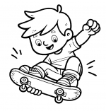 Boy Doing Boneless Trick on Skateboard 🛹🤸‍♂️🏞️