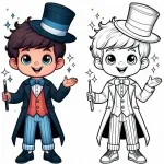 Boy Dressed up as a Magician 👦🎩