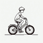 Boy on Bicycle 🚴‍♂️