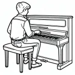 Boy Playing Piano 👦🎹