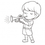 Boy Playing Trumpet 👦🎺