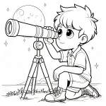 Boy with Telescope 👦🔭