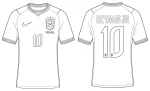 Brazil Neymar Jr. No. 10 2026 Soccer Football World Cup Jersey Shirt 🏆⚽🇧🇷