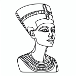 Bust of Nefertiti the Great Royal Wife of Egyptian Pharaoh 👑👩