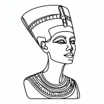 Bust of Nefertiti the Great Royal Wife of Egyptian Pharaoh 👑👩