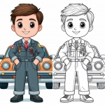 Boy Car Mechanic 👦🚗🔧