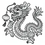Chinese Dragon with Lantern for the Chinese Lunar New Year 🐉🏮