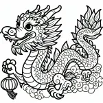 Chinese Dragon with Lantern 🐉🏮