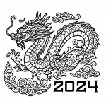 Happy Chinese New Year Dragon 2024 🐉🎉