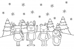 Cute Christmas Animals: Deer, Bunny, Bear & Penguin 🎄🐻🐰❄️