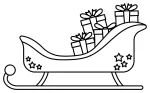 Christmas Sleigh with Gifts & Decorations 🎁🎄🌟