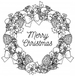 Christmas Wreath Decorated with Flowers, Pine Cones, Bows and Holly 🎄🌺🎀