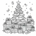 Christmas Tree 🎄 with lots of Gifts 🎄🎁