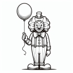 Clown Holding a Balloon 🤡🎈