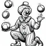 Clown with Hat Juggling Big Balls 🤡🤹