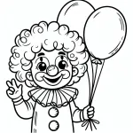 Clown with Balloons 🤡🎈