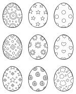 Colorful Easter Eggs with Adorable Patterns 🐣🎨🌸