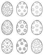 Colorful Easter Eggs with Adorable Patterns 🐣🎨🌸
