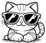 Cool Cat with Sunglasses 😎🐱