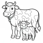 Mother with Baby Calf 🐄👶
