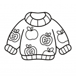 Cozy Sweater with Apples Pattern 🍎