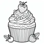 Cupcake with Strawberry 🧁🍓