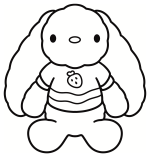Cute Bunny with a Strawberry Shirt 🐰🍓✨