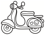 Cute Classic Vespa Scooter 🛵✨💖