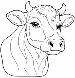 Cute Friendly Cow with Gentle Eyes 🐮🌾✨