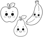 Happy Apple Banana and Pear Friends 🍎🍌🍐