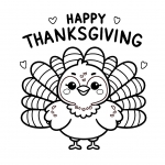 Cute Happy Thanksgiving Turkey 🦃🍁🎉