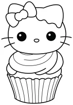 Cute Hello Kitty Cupcake 🧁🎀🍰