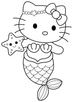 Cute Hello Kitty Mermaid 🧜‍♀️⭐🐠